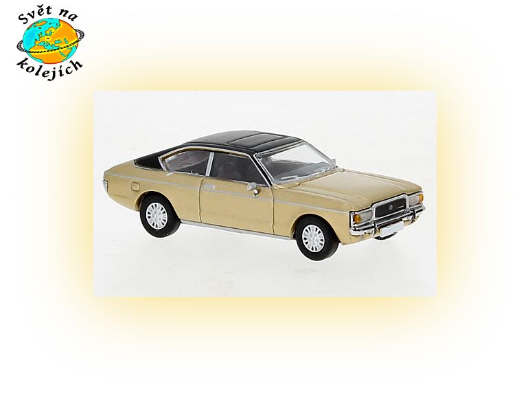 PCX87 870337 HO - Ford Granada MK I Coupe, zlatá/černá 1974