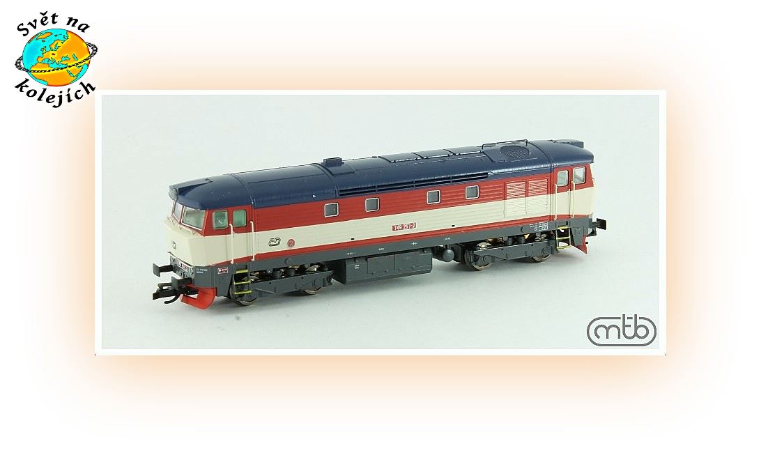 MTB ČD 749 257 TT -  DIESEL. LOK. "BARDOTKA", ČD DIGITÁL ZVUK