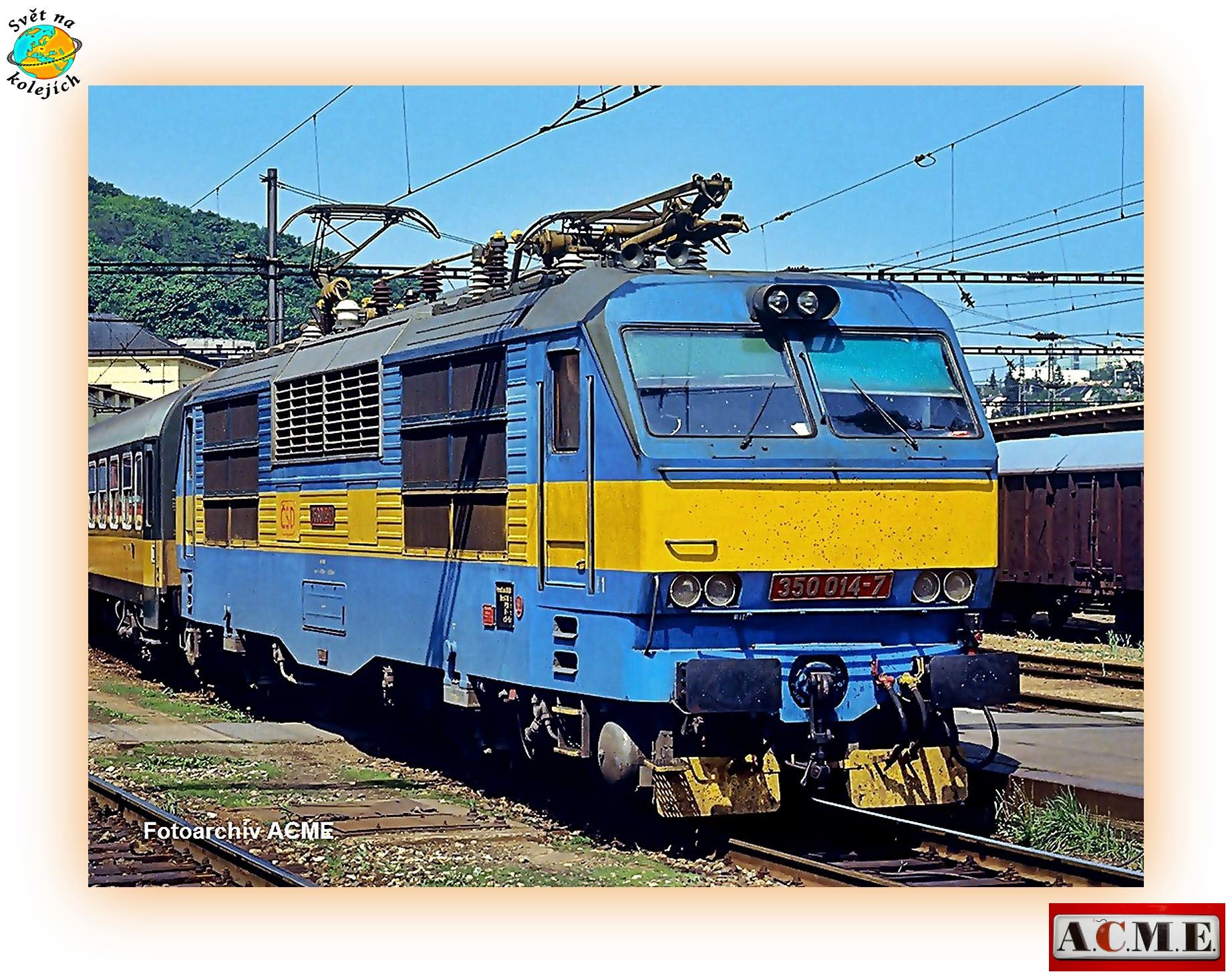 A.C.M.E. 60334 HO - ELEKTRICKÁ LOK. "GORILA" 350 014-7, ČD