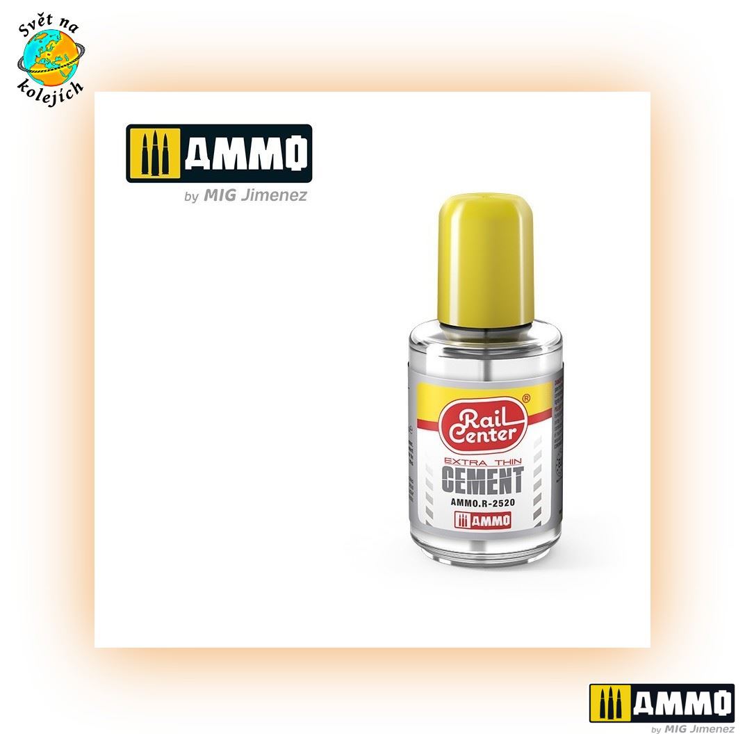 AMMO AMMO.R-2520 - RAIL CENTER, VTEŘINOVÉ LEPIDLO NA PLASTY, 30ml
