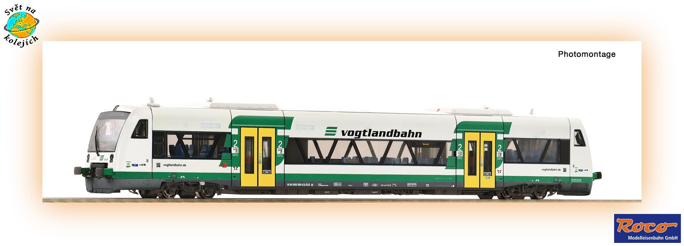 ROCO 7780003 TT - MOTOROVÁ JEDNOTKA VT 69, Vogtlandbahn 