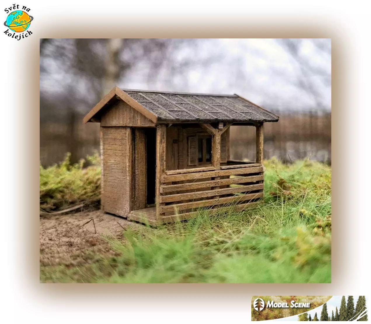 MODEL SCENE 91536 TT - ZAHRADNÍ DŘEVĚNÝ DOMEK