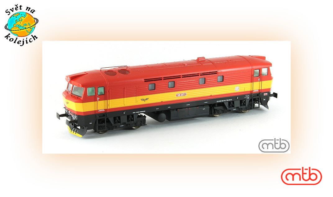 MTB 749 247 H0 - DIESEL. LOK. "BARDOTKA" ČD