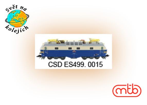 MTB ČSD ES499 0015 TT - ELEKTRICKÁ LOKOMOTIVA ES499 0015, ČSD