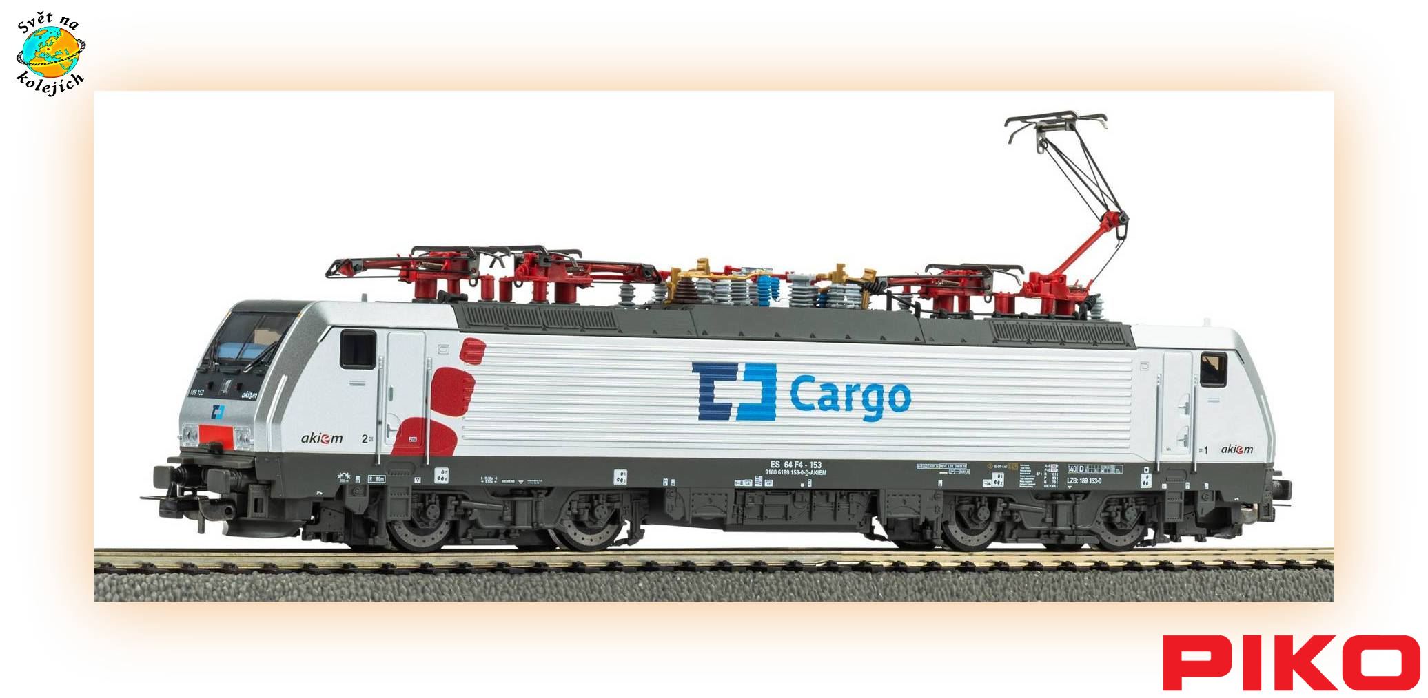 PIKO 57969 H0 - ELEKTRICKÁ LOKOMOTIVA 189, ČD CARGO