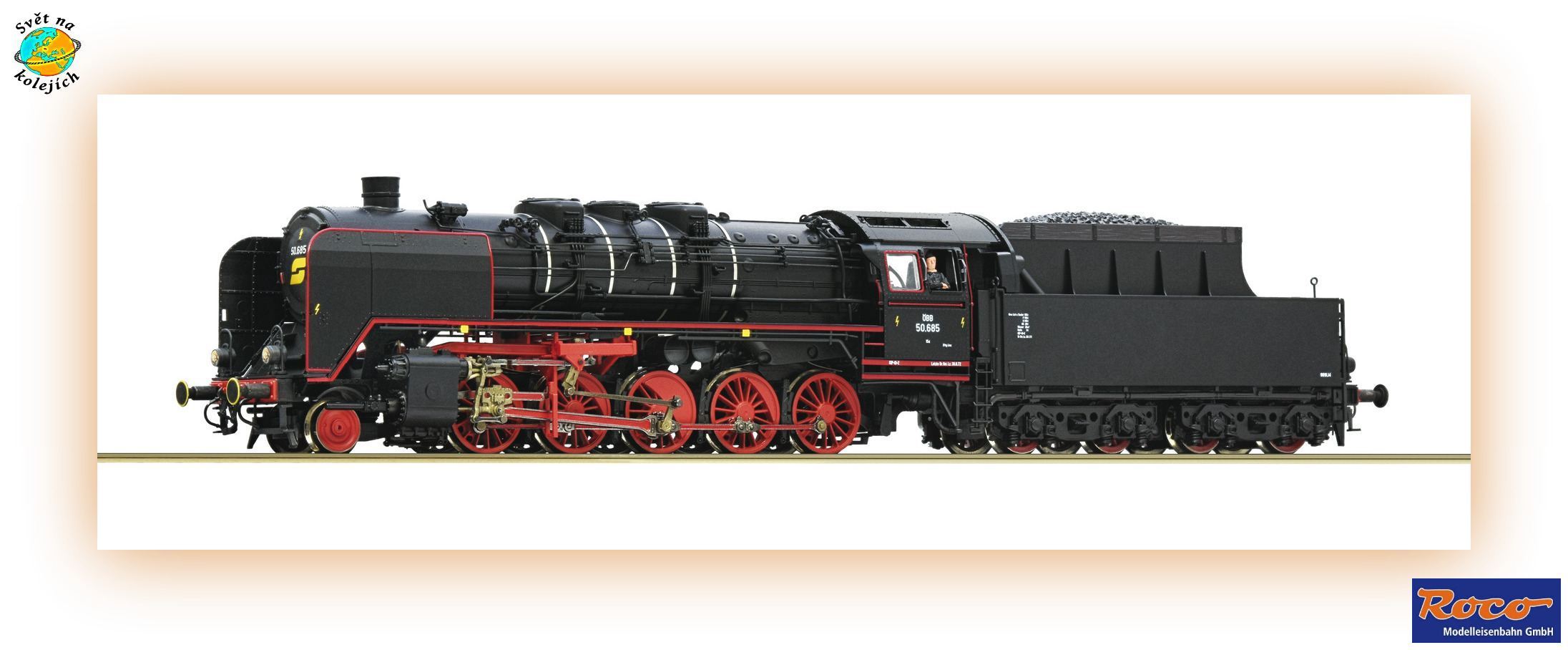 ROCO 7100016 H0 - PARNÍ LOKOMOTIVA 50.685, ÖBB