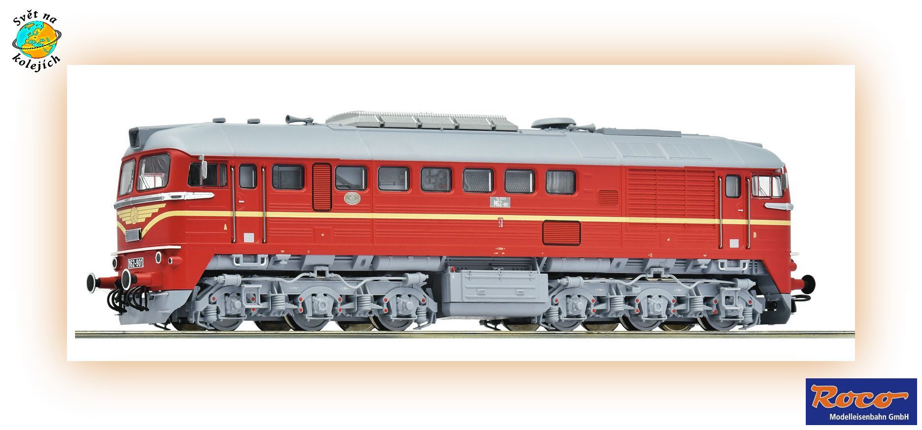ROCO 7300086 H0 - DIESELOVÁ LOK. M62-901, " SERGEJ ", GySEV