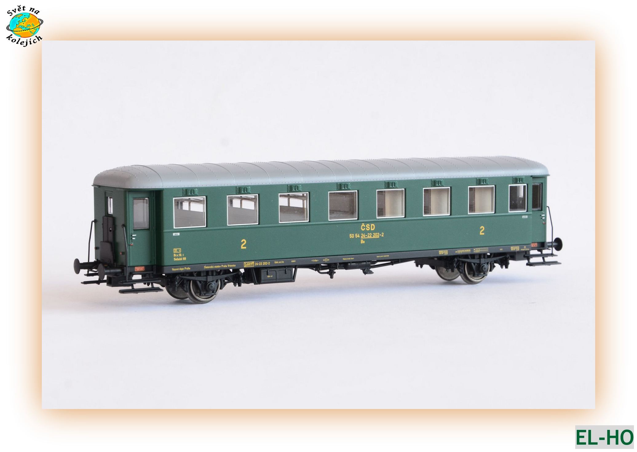 EL-H0 260701 H0 - OSOBNÍ VŮZ Be "RYBÁK" IV.EPOCHA, ČSD 
