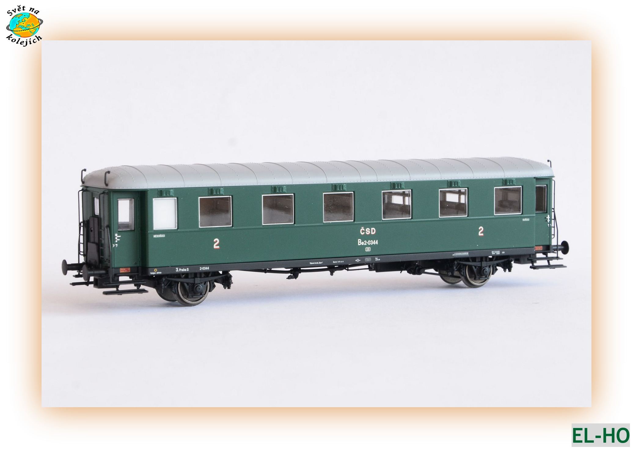 EL-H0 260601 H0 - OSOBNÍ VŮZ Be "RYBÁK" III.EPOCHA, ČSD