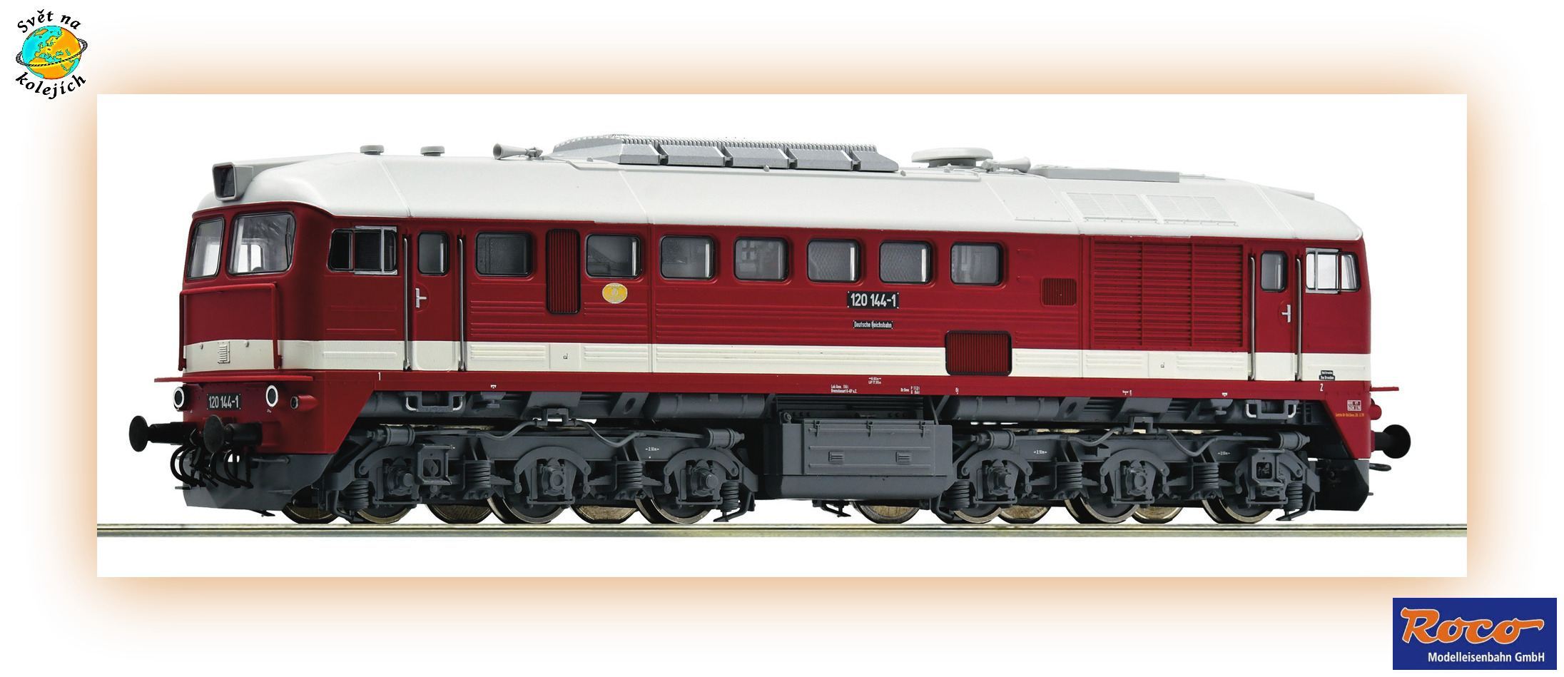 ROCO 7300096 H0 - DIESELOVÁ LOK. 120 144-1" SERGEJ ", DR