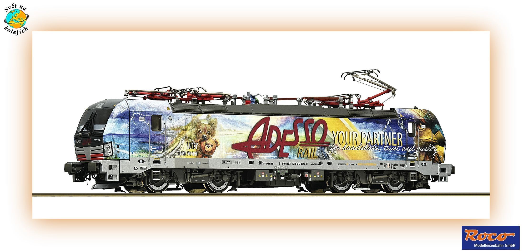 ROCO 7500194 H0 - ELEKTRICKÁ LOK. "VECTRON" 193 128-6, Railpool 