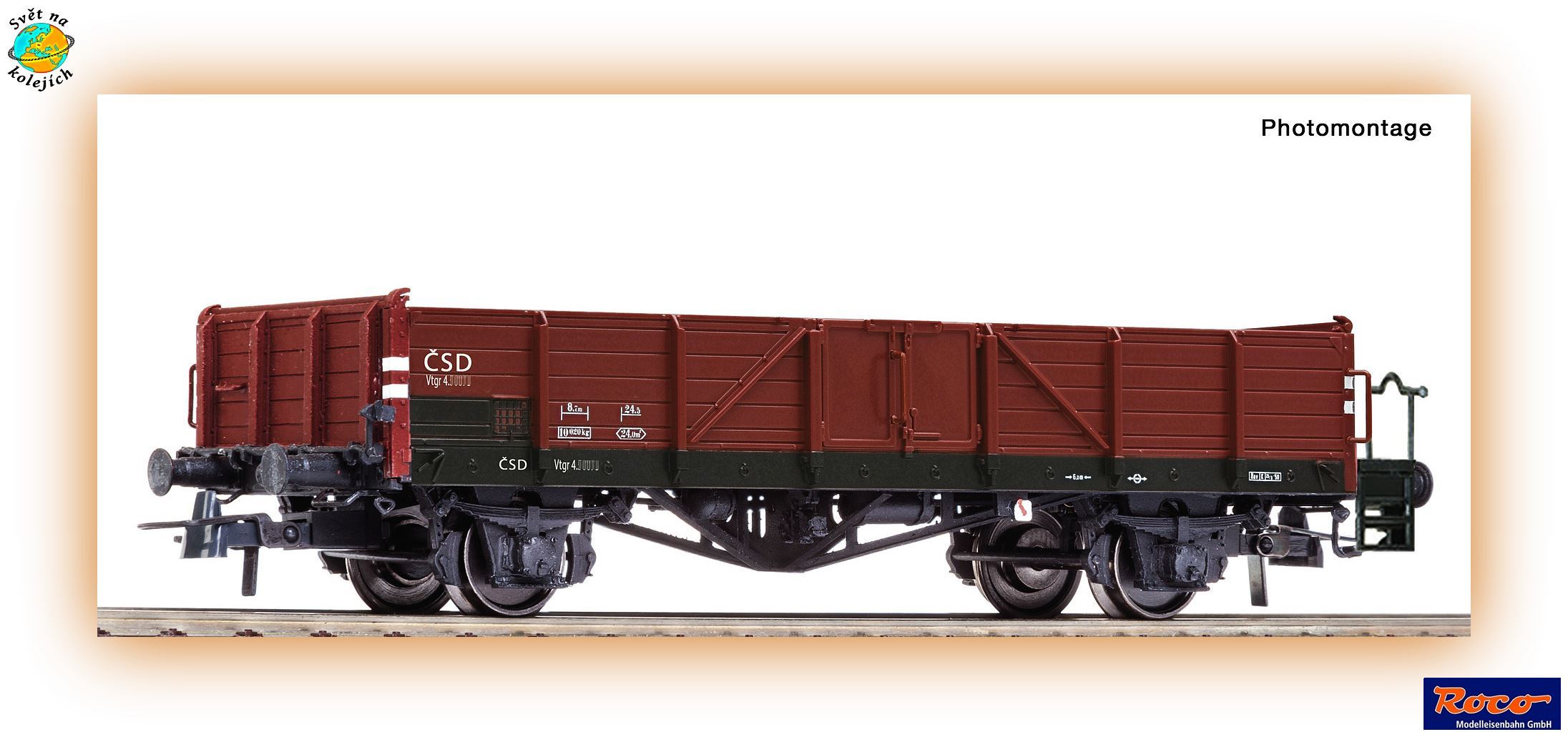 ROCO 76279 HO - OTEVŘENÝ VŮZ Omm(r), ČSD