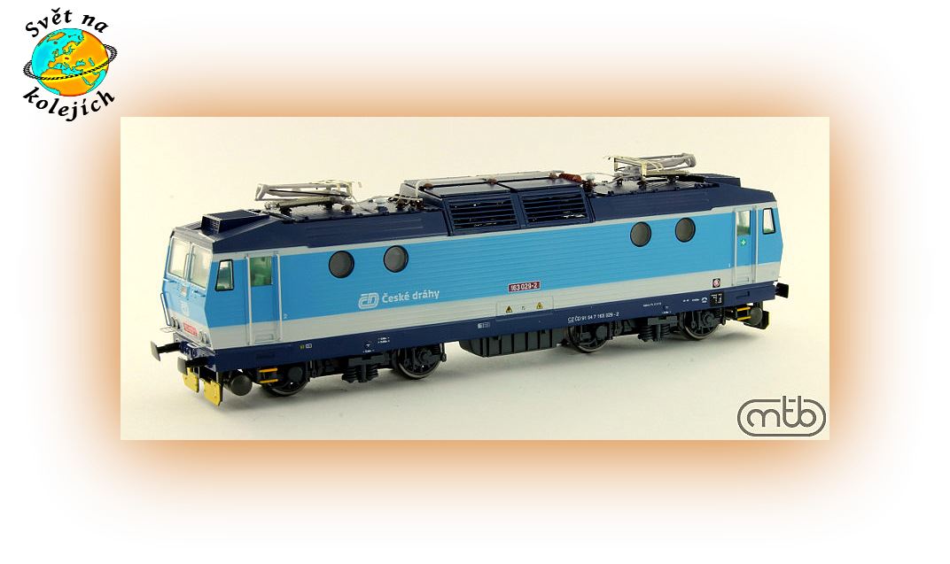 MTB 163 026 HO - ELEKTRICKÁ LOKOMOTIVA 163, ČD