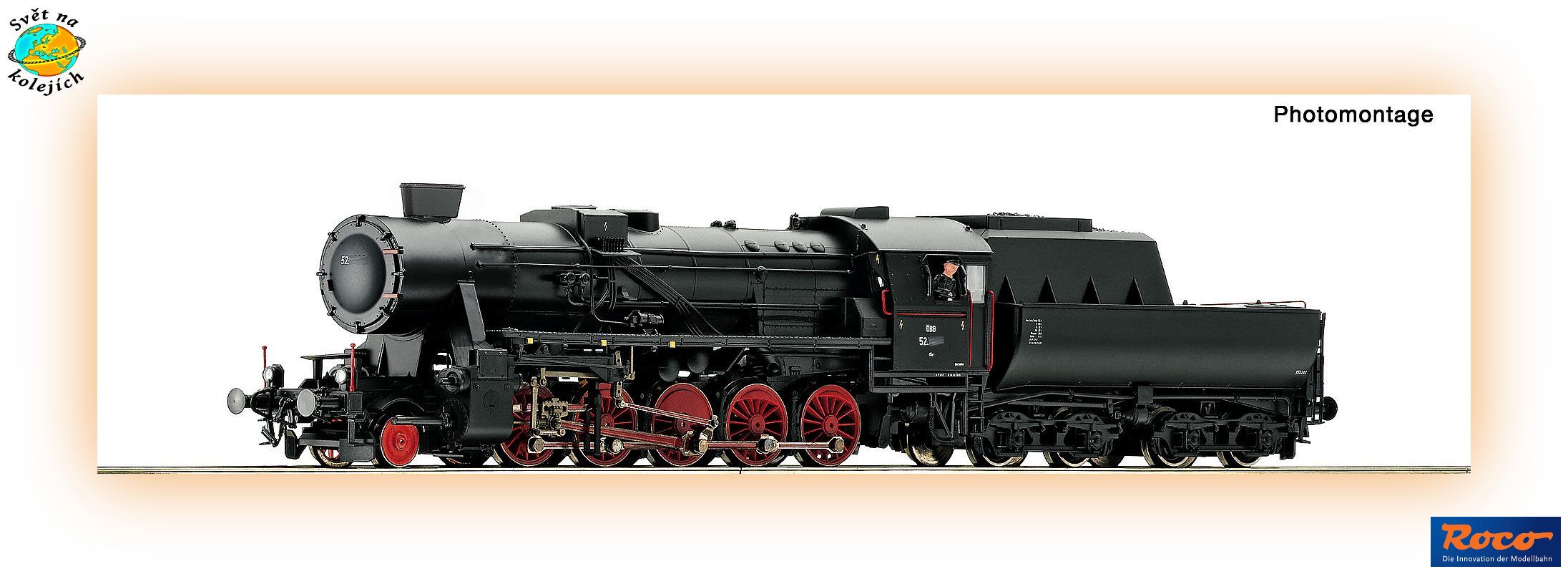 ROCO 72229 HO - PARNÍ LOKOMOTIVA Rh 52, ÖBB DIGITÁL ZVUK