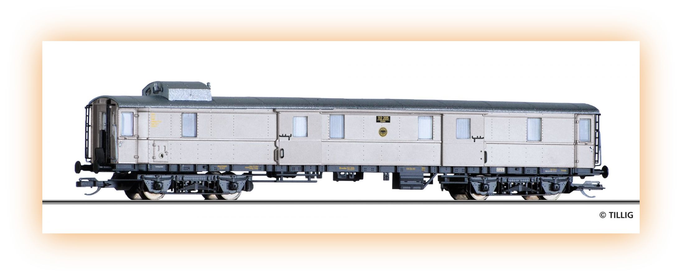 TILLIG 502113 TT - ZAVAZADLOVÝ VŮZ Pw4i, DRG