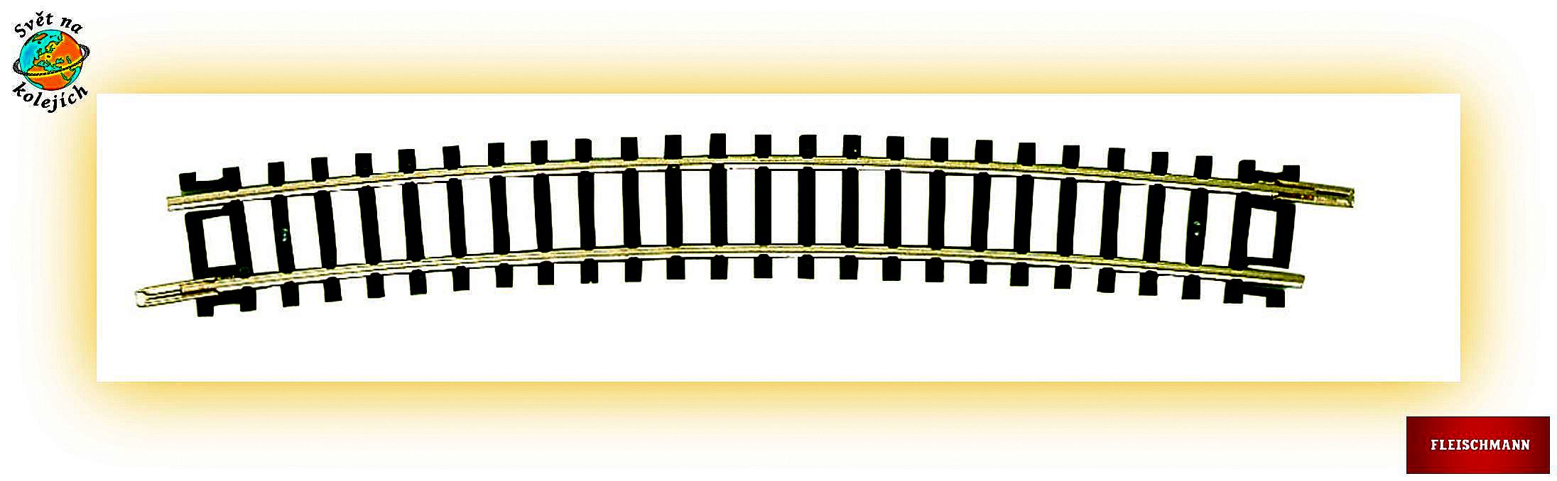 FLEISCHMANN 22227 N -  OBLOUKOVÁ KOLEJ 15°. R6=480 mm