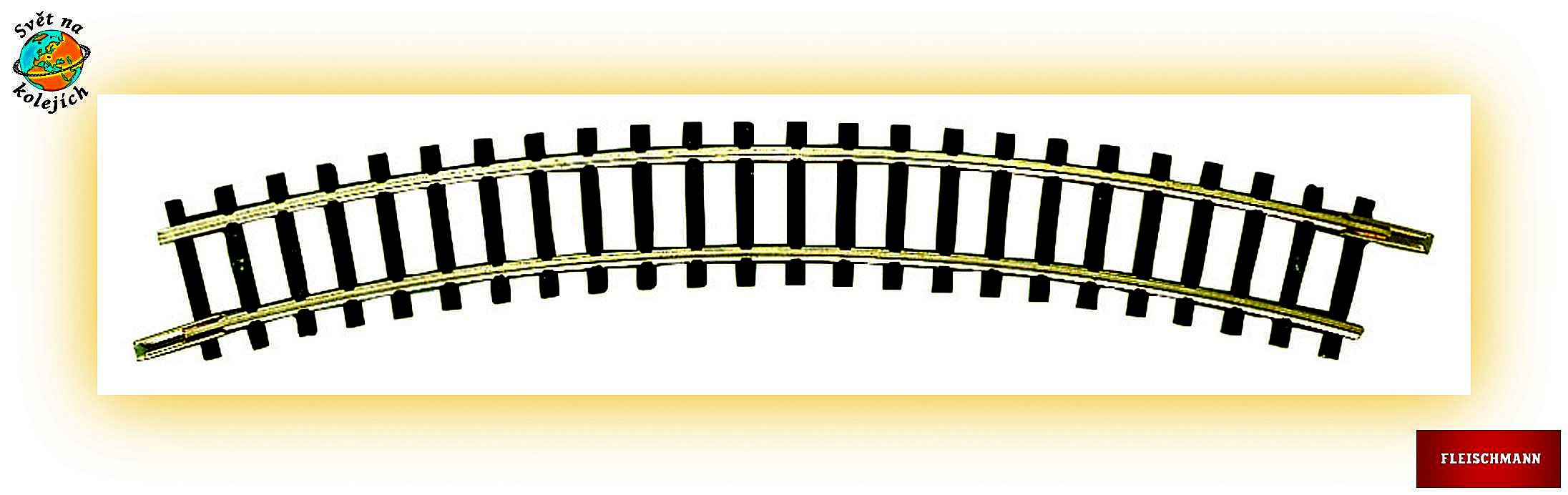 FLEISCHMANN 22222 N -  OBLOUKOVÁ KOLEJ 30°, R2=228,2 mm