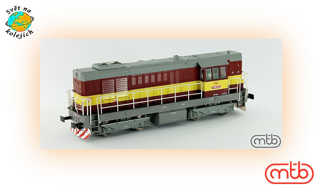 MTB ČSD T466 2364 H0 - DIESEL LOK."KOCOUR", ČSD 