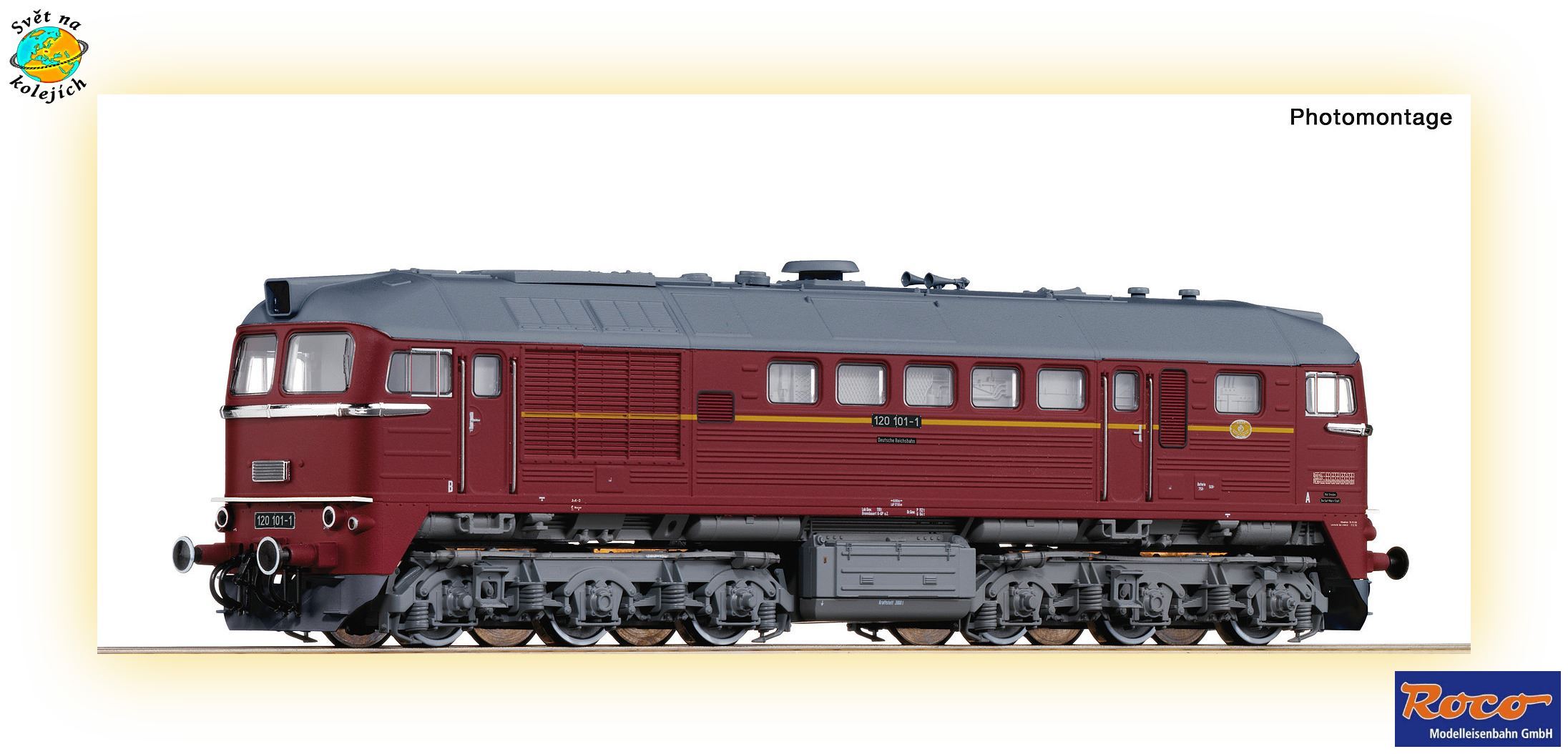 ROCO 71790 HO - DIESELOVÁ LOK. "SERGEJ" BR 120, DR 