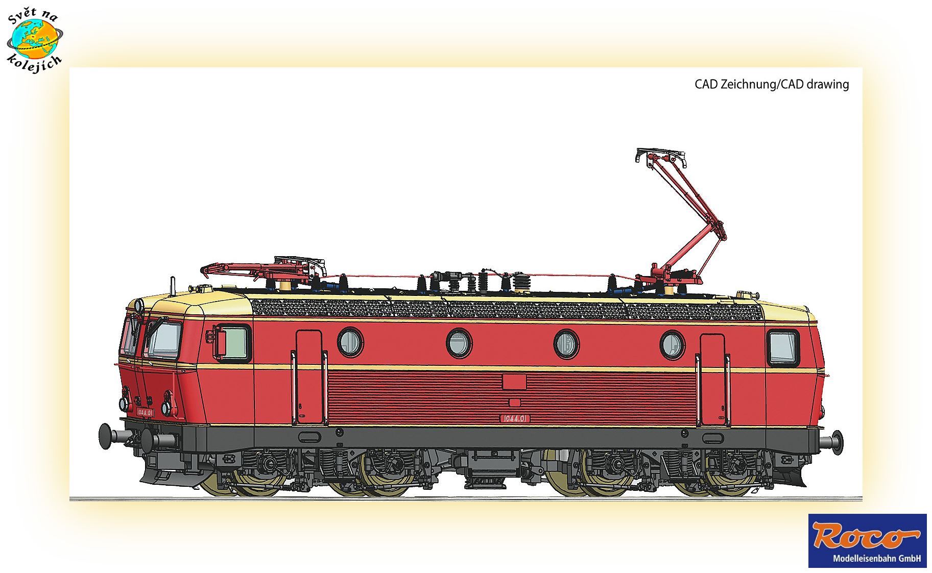 ROCO 70434 HO - ELEKTRICKÁ LOK. 1044.01, ÖBB DIGITÁL ZVUK