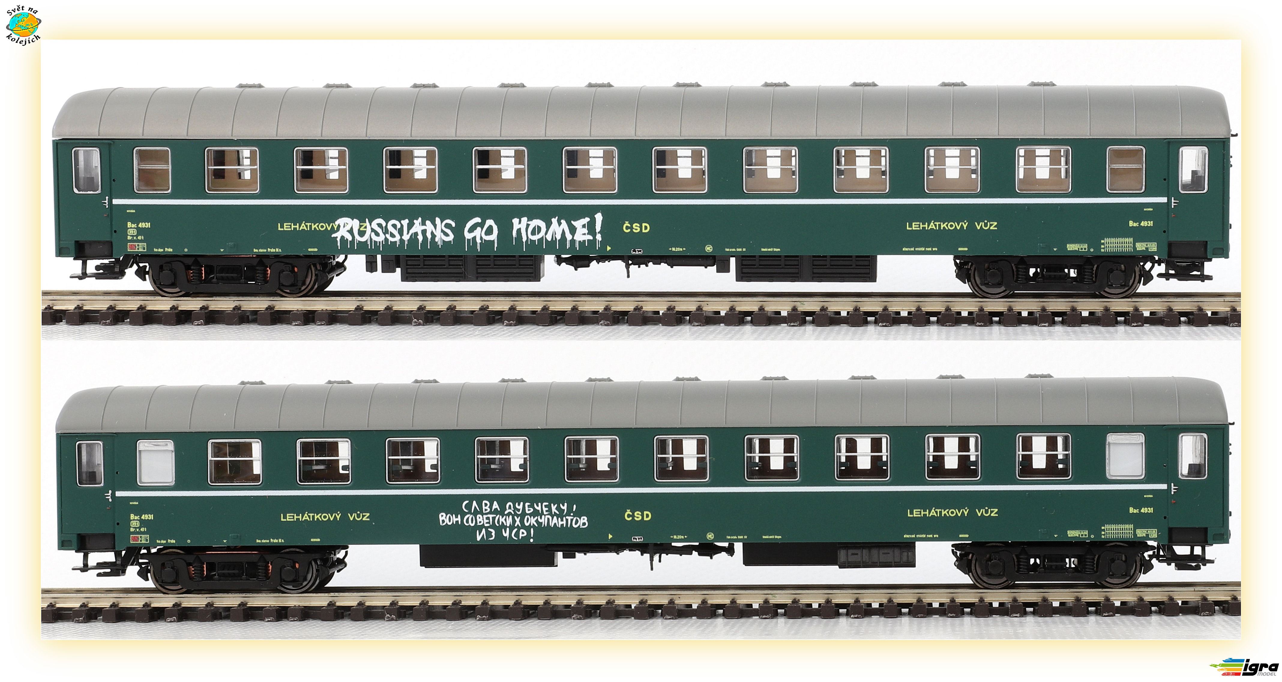 IGRA  97200024 TT - LEHÁTKOVÝ VŮZ Bac "1968", ČSD
