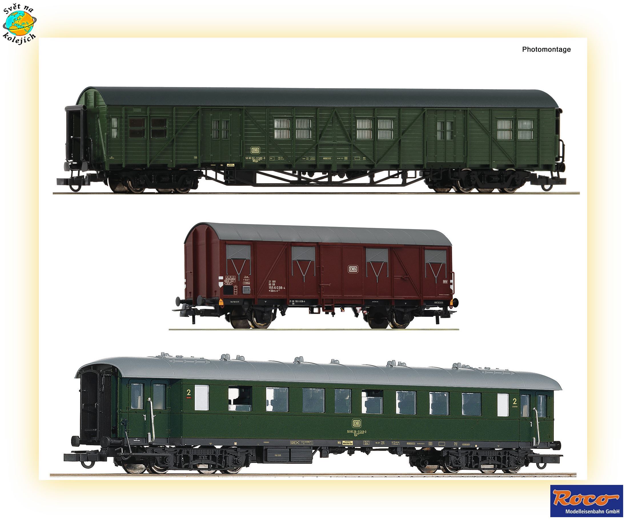 ROCO 74010 HO - TŘÍDÍLNÝ SET 1 "Freilassing", DB