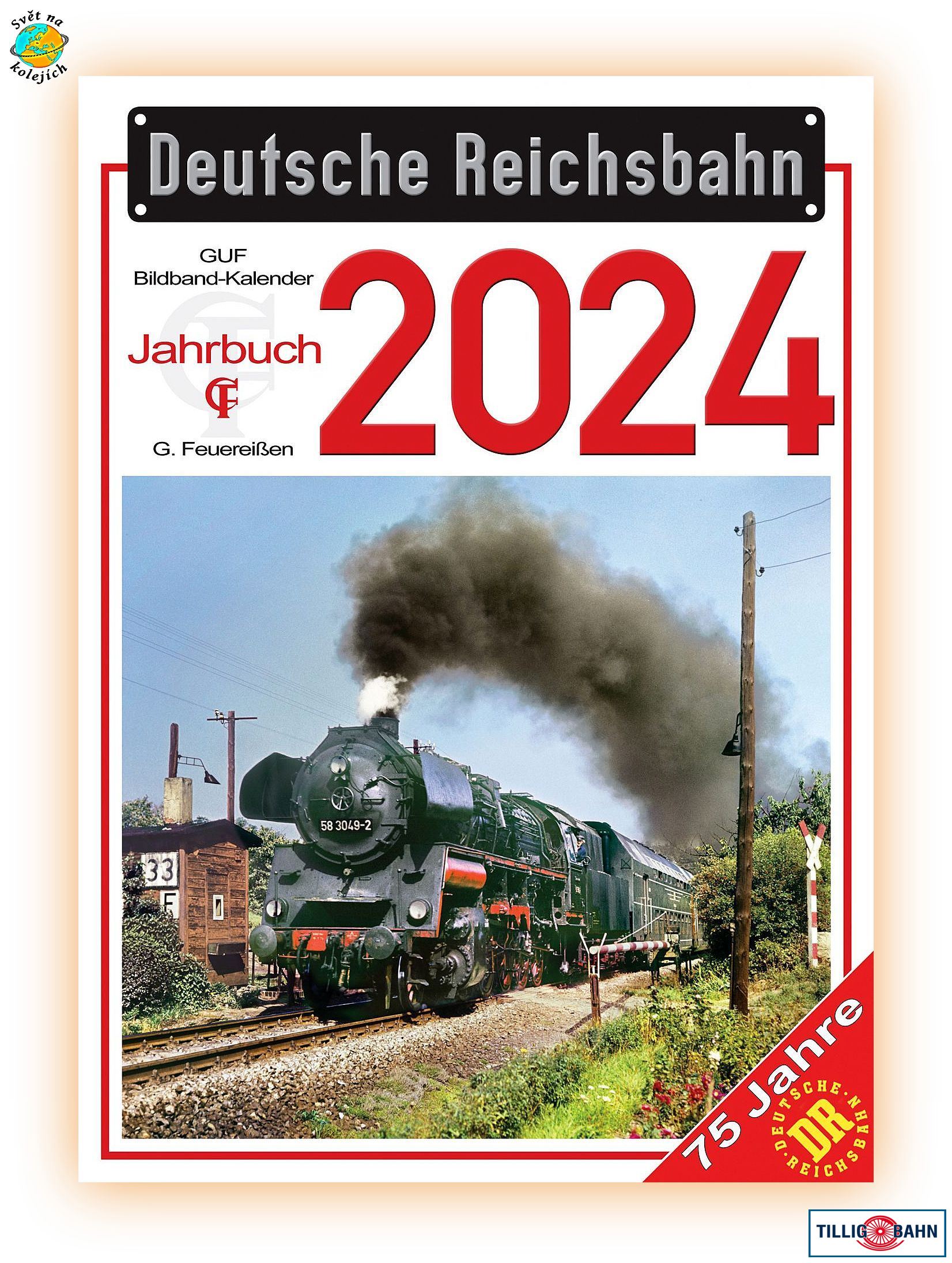 TILLIG 09694 - MODELÁŘSKÝ KALENDÁŘ 2024, Deutsche Reichsbahn