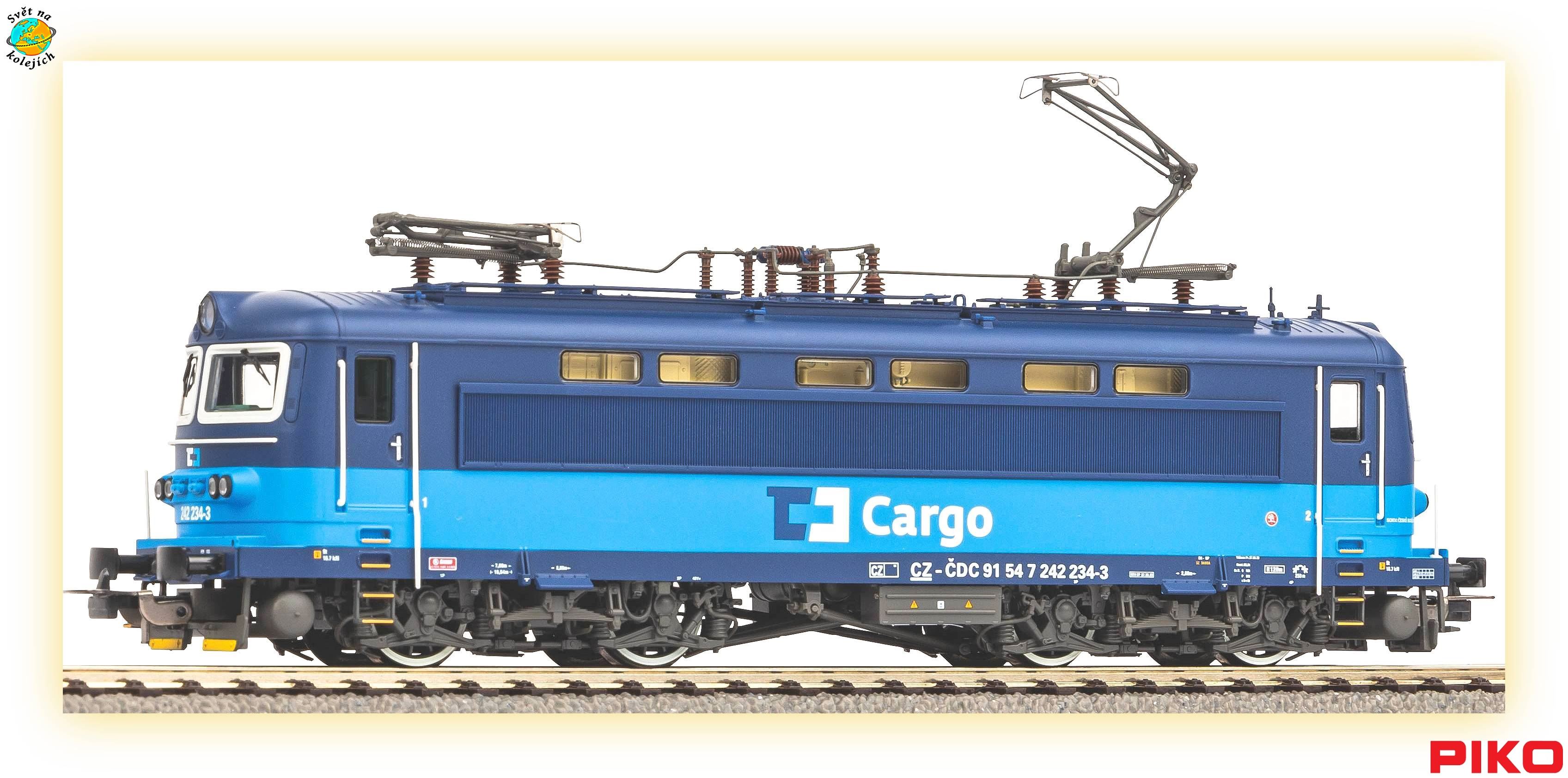 PIKO 97405 HO - ELEKTRICKÁ LOK. 242 "PLECHÁČ", ČDC DIGITÁL ZVUK