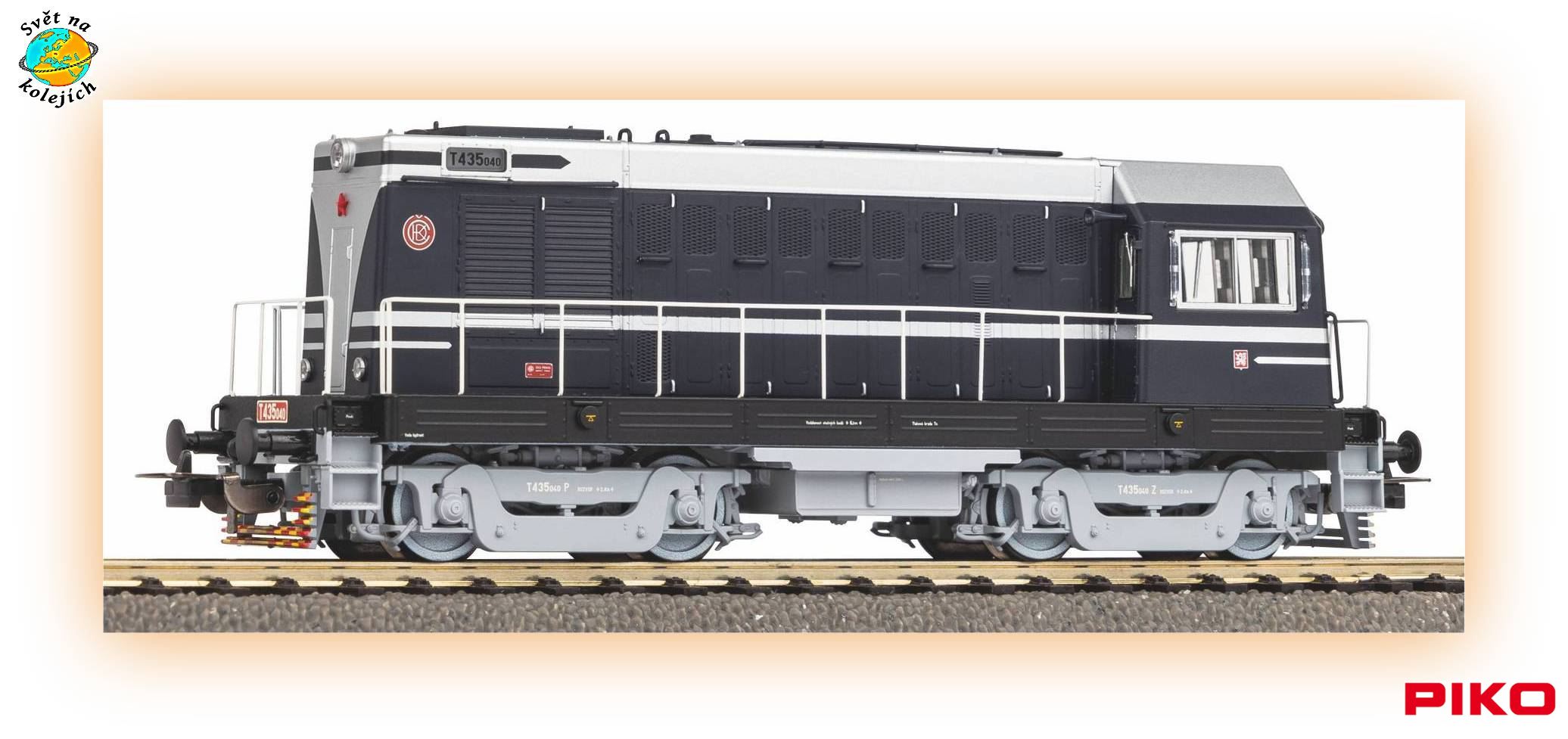 PIKO 52960 HO - DIESELOVÁ LOK. T435 "HEKTOR", ČSD DIGITÁL ZVUK