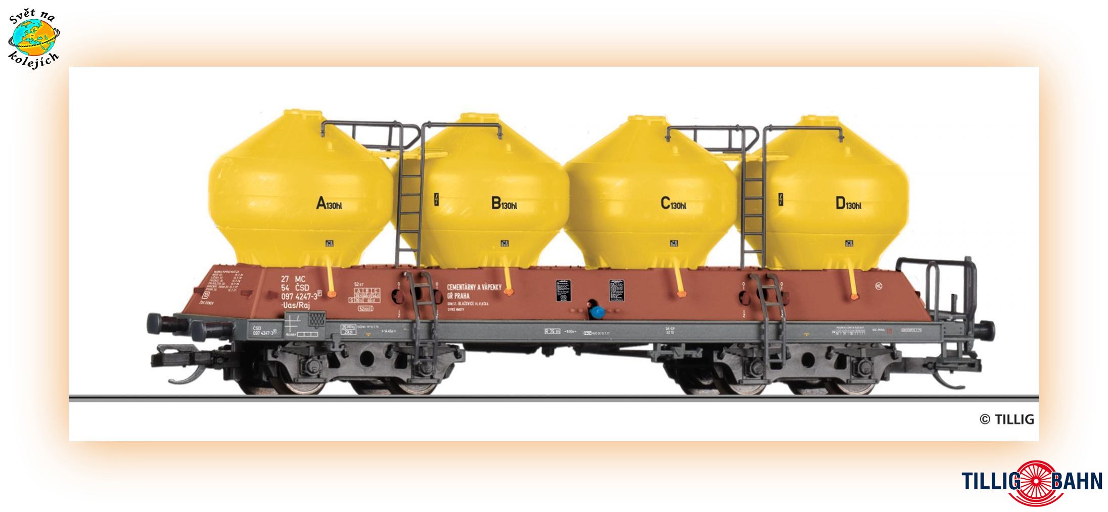 TILLIG 15860 TT - NÁKLADNÍ VŮZ Uacs "RAJKA", ČSD