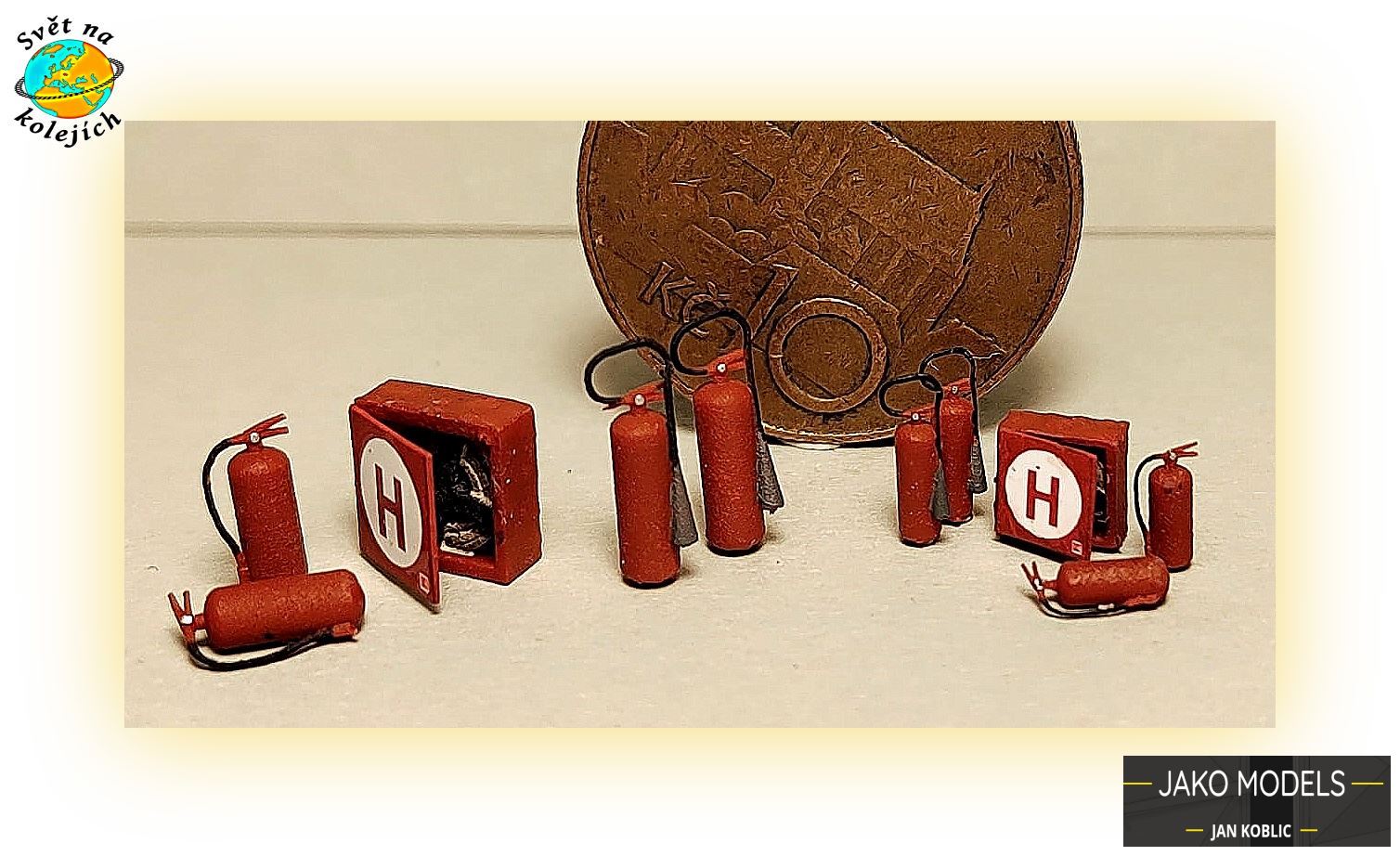 JAKO MODELS HD52 H0 - SET HASICÍCH PŘÍSTROJŮ