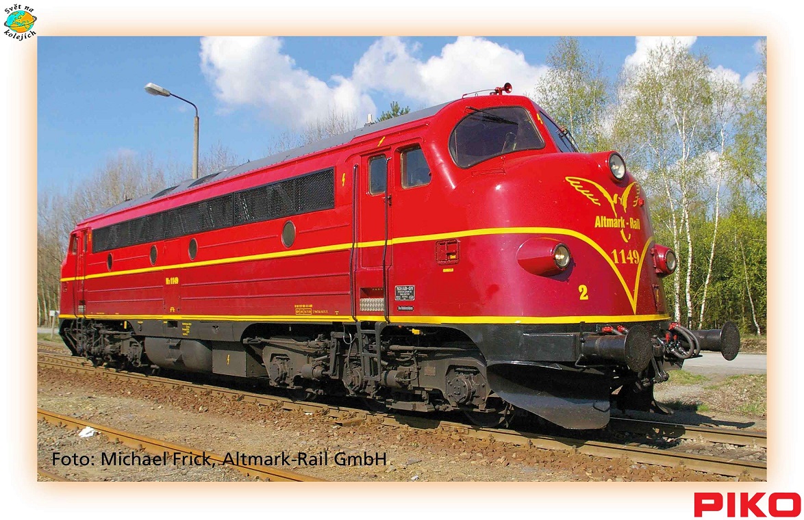 PIKO 52504 HO - DIESELOVÁ LOK. 1149, Altmark-Rail