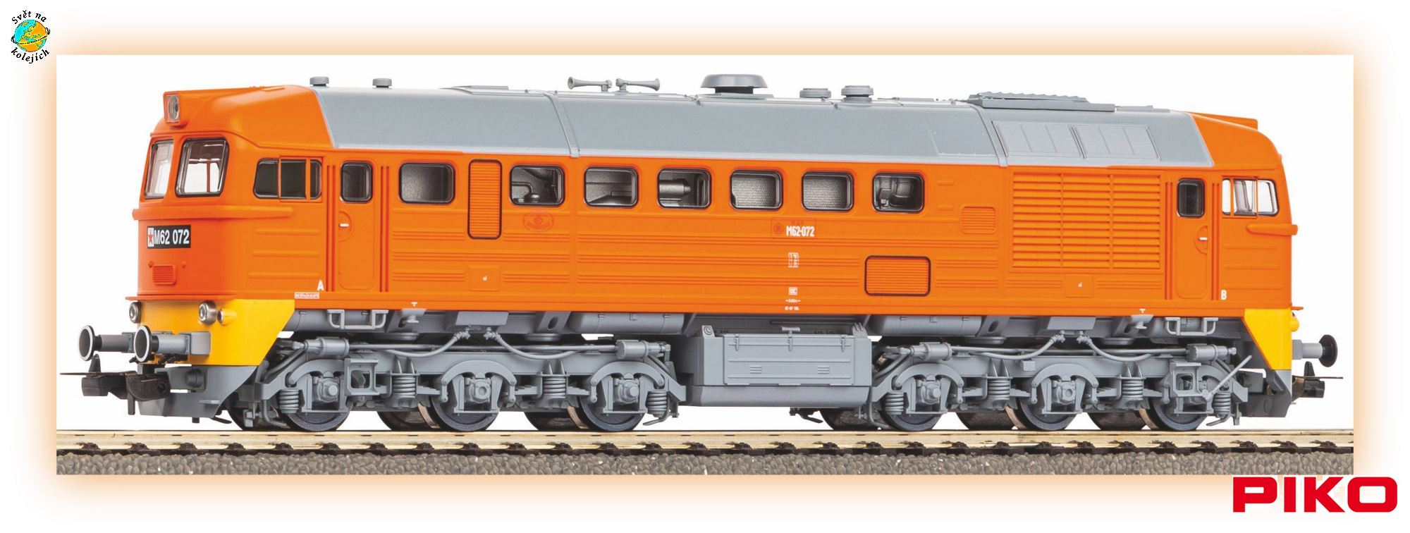 PIKO 52961 HO - DIESELOVÁ LOK."SERGEJ" M62 072, MAV
