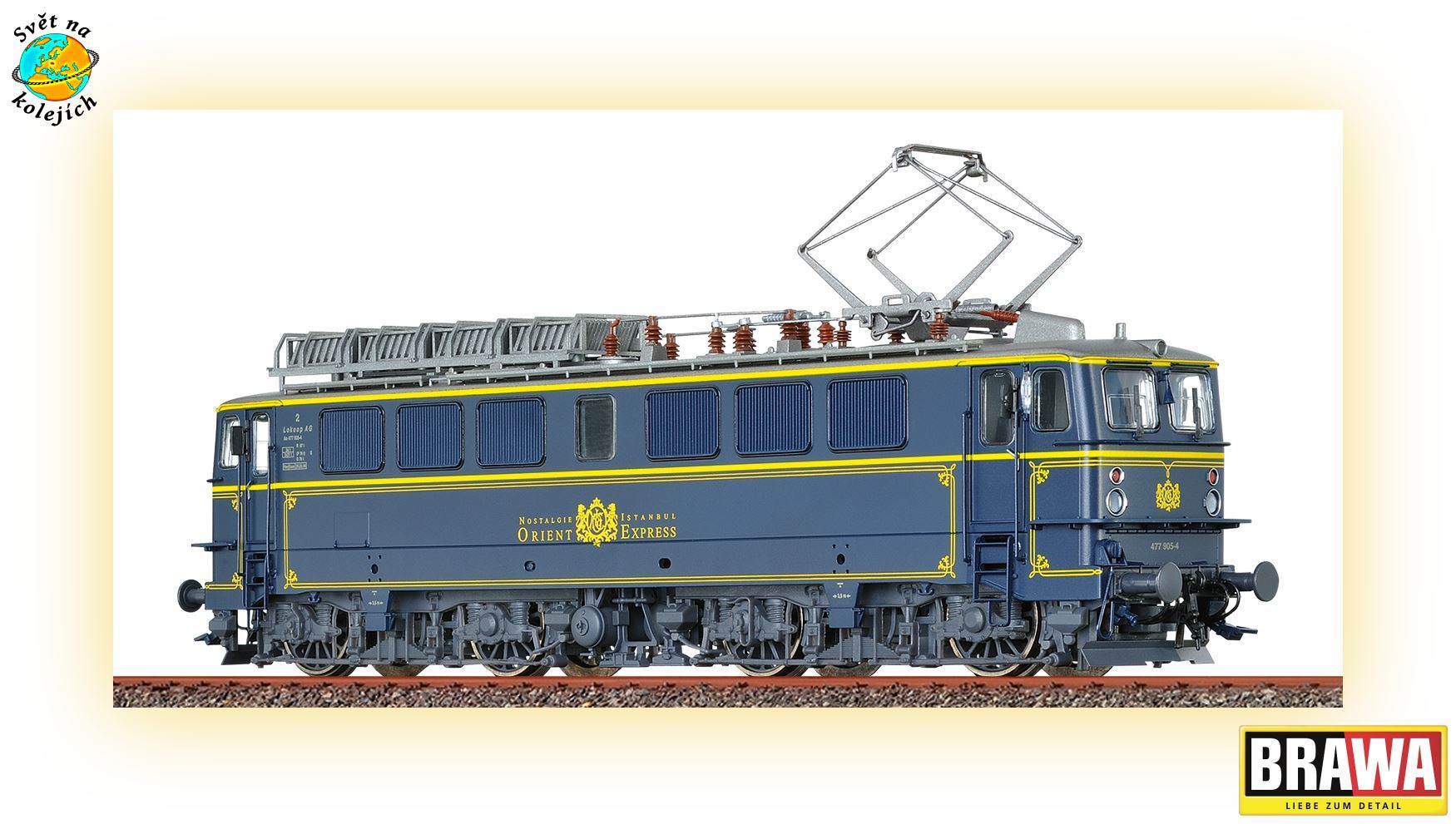BRAWA 70086 H0 - ELEKTRICKÁ LOKOMOTIVA Ae477, Orient Express DIGITÁL ZVUK