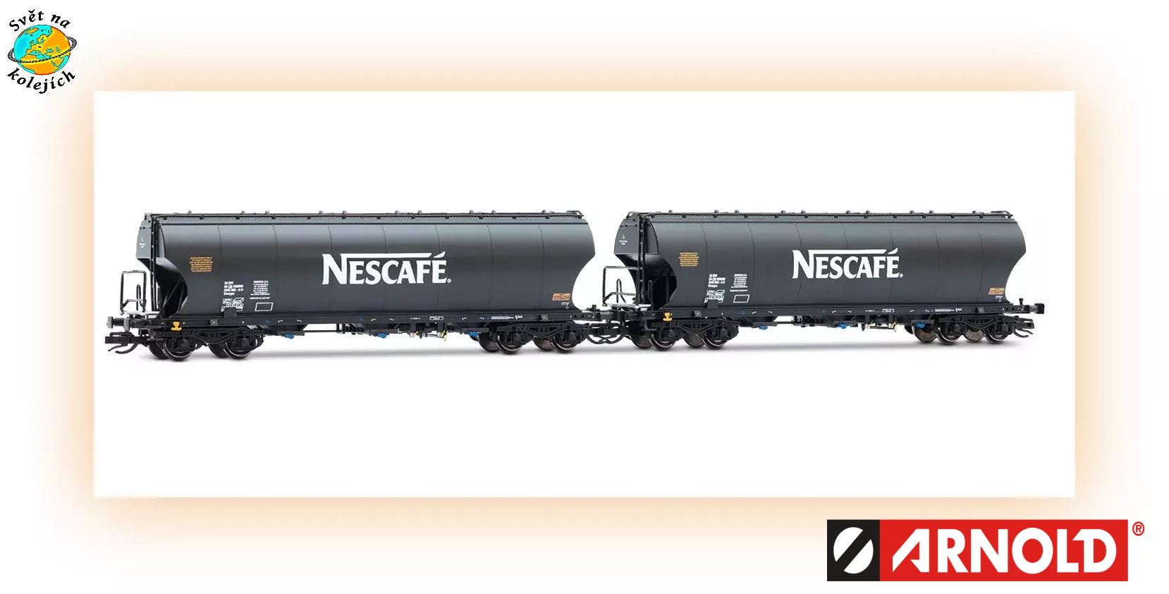 ARNOLD HN9750 TT - SET DVOU VOZŮ NA CEREÁLIE "NESCAFE", ERMEWA