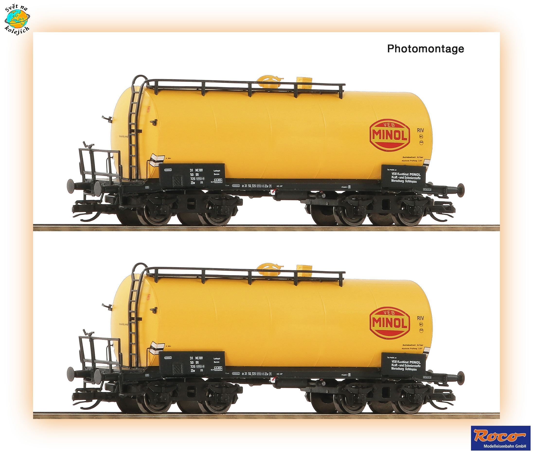 ROCO 6680019 TT - SET KOTLOVÝCH VOZŮ ZZw, DR