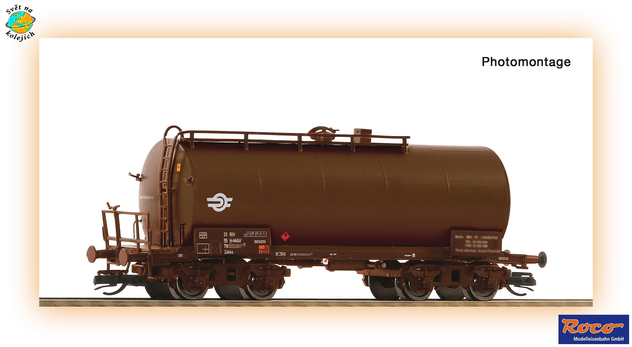 ROCO 6680020 TT - KOTLOVÝ VŮZ ZZw, MAV