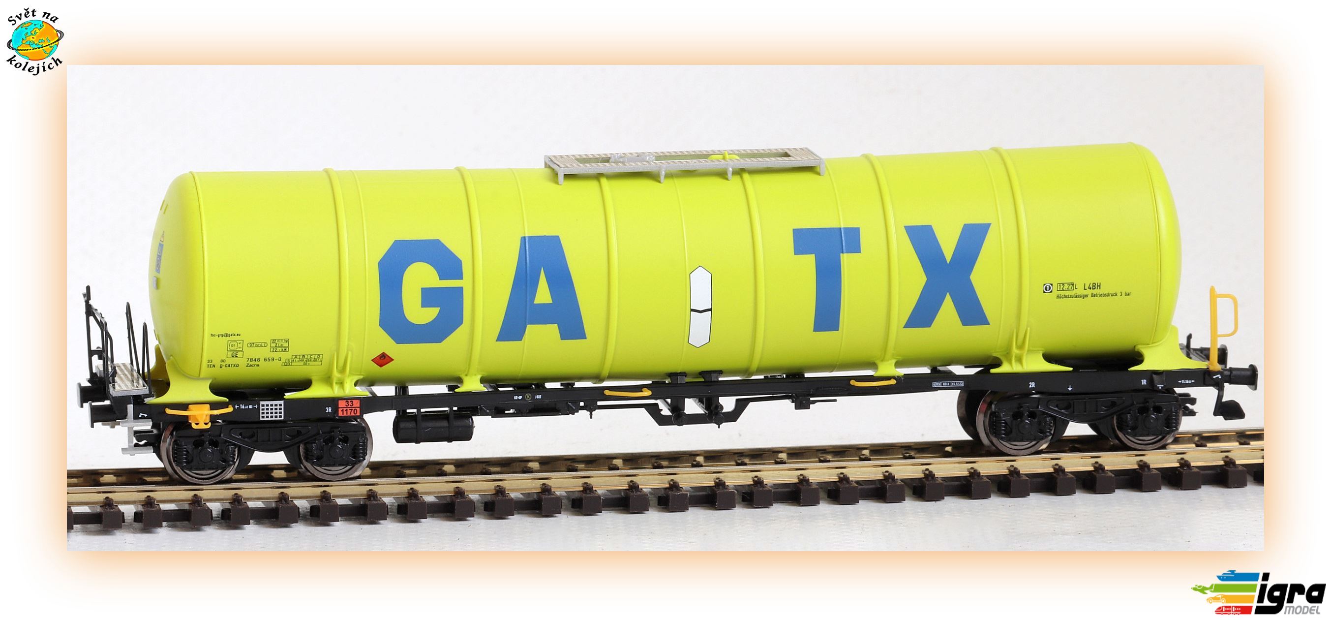 IGRA 96200046 TT - CISTERNOVÝ VŮZ Zacns 97, GATX "DRUHÉ ČÍSLO"