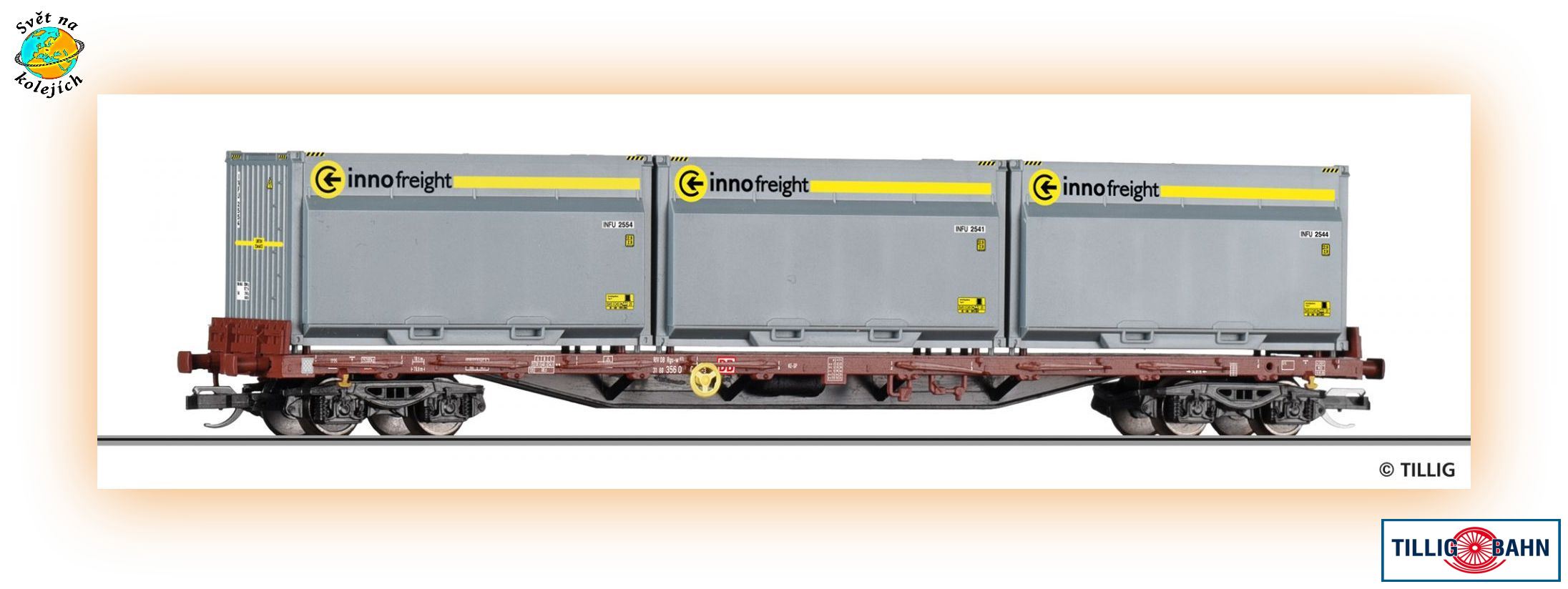 TILLIG 18137 TT - KONTEJNEROVÝ VŮZ Rgs, DB AG