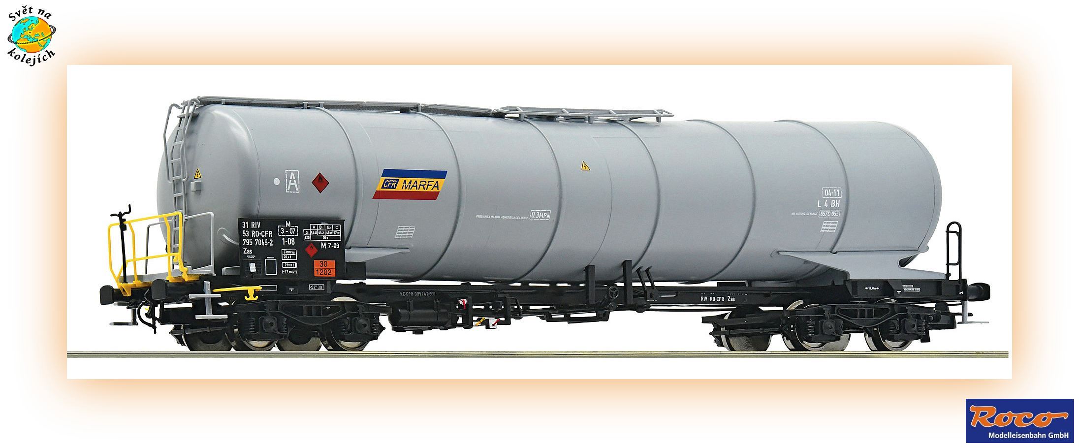ROCO 6600090 HO - CISTERNOVÝ VŮZ Zas, CFR