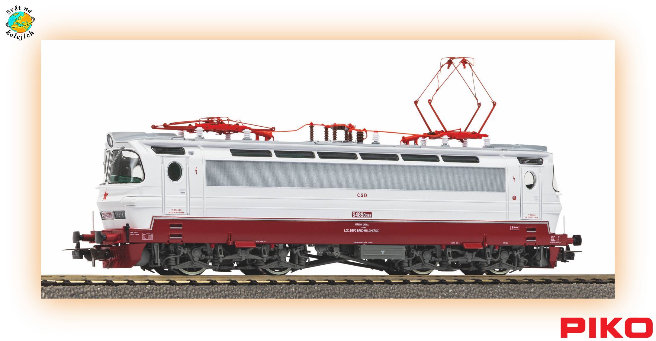 PIKO 21740 H0 - ELEKTRICKÁ LOK."LAMINÁTKA" S489.0 ČSD