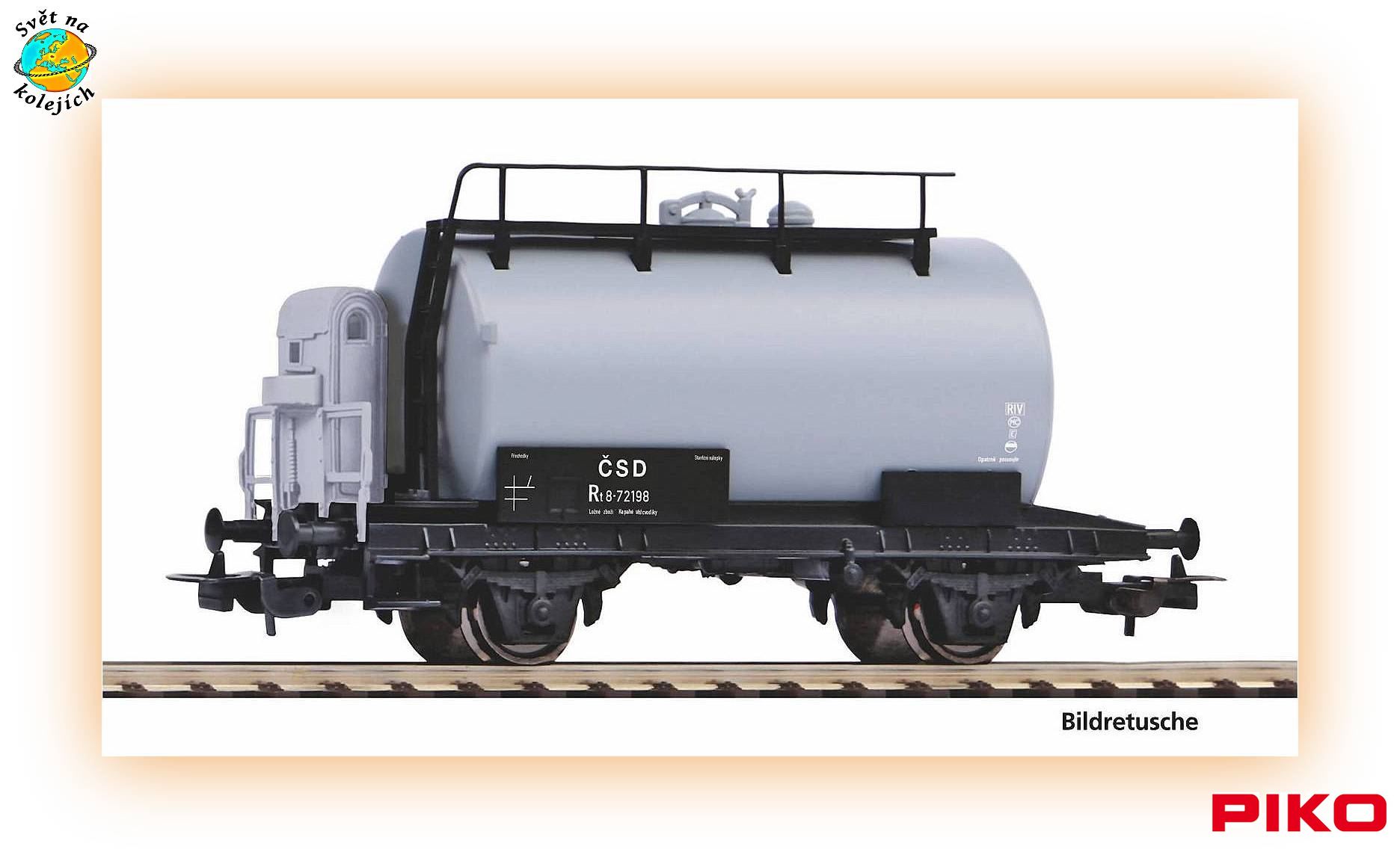 PIKO 27730 H0 - CISTERNOVÝ VŮZ R, ČSD