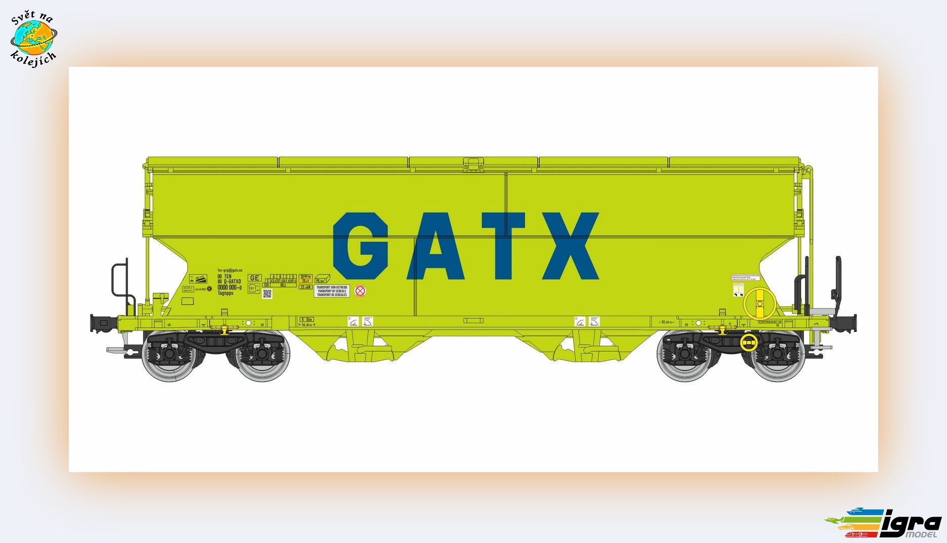 IGRA 96300000 TT - NÁKLADNÍ VŮZ Tagnpps 95, GATX
