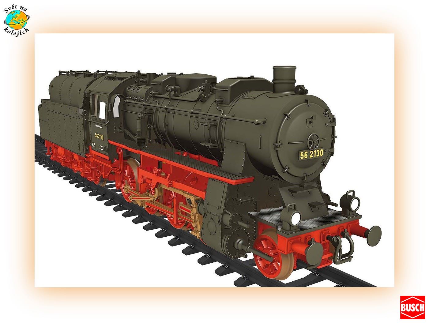 BUSCH 30006 TT - PARNÍ LOKOMOTIVA BR58 2130, DRG DIGITÁL ZVUK KOUŘOVÝ GENERÁTOR