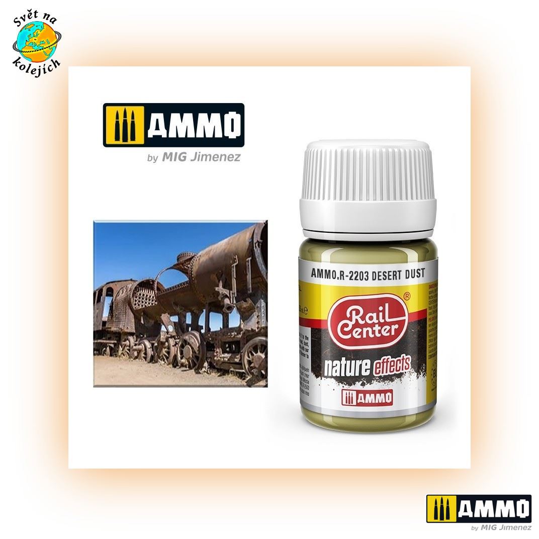 AMMO AMMO.R-2203 - RAIL CENTER, EFEKT POUŠTNÍ PRACH, 35ml