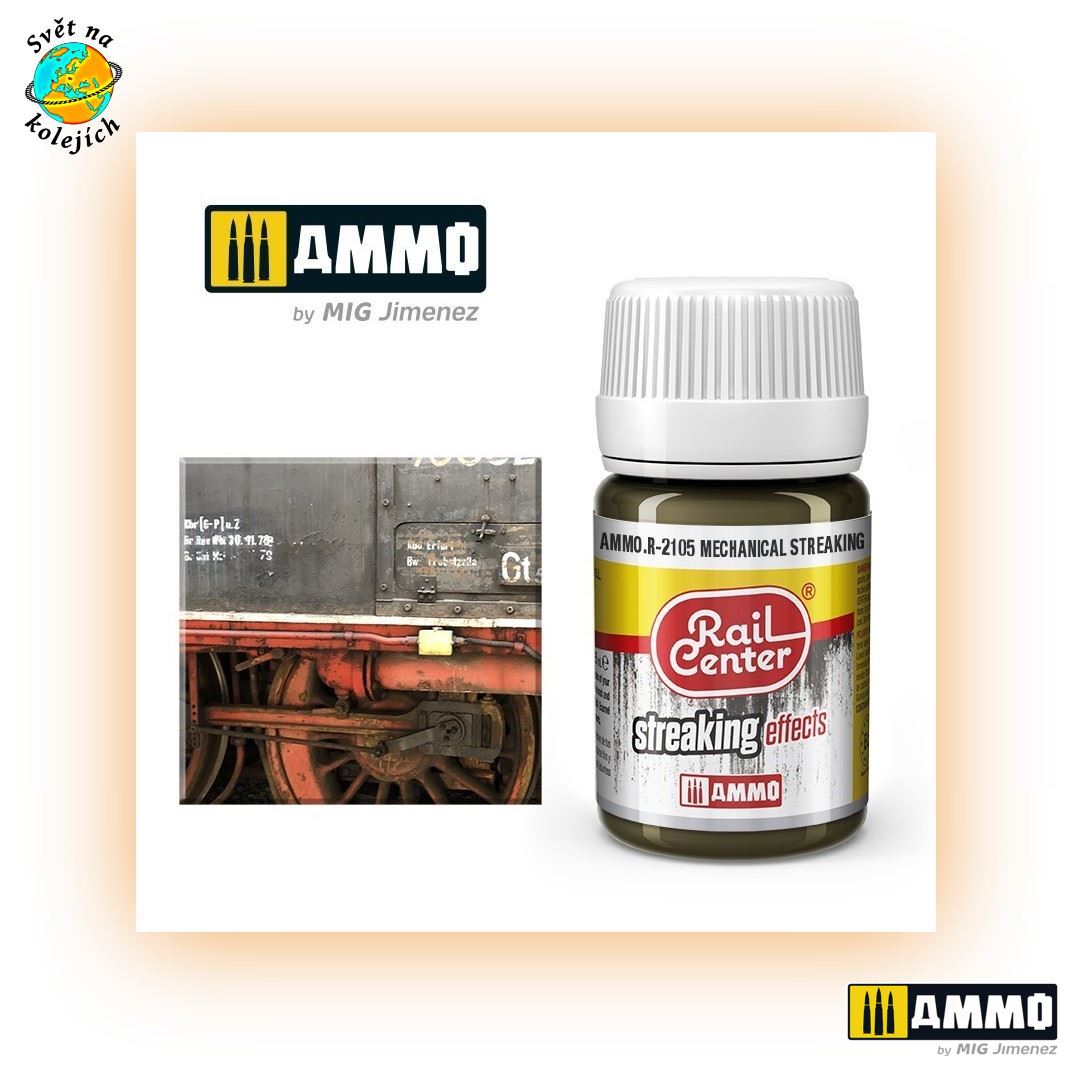 AMMO AMMO.R-2105 - RAIL CENTER, EFEKT MECHANICKÝCH NEČISTOT, 35ml