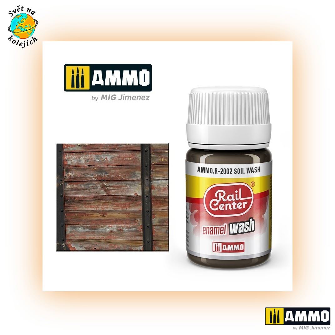 AMMO AMMO.R-2002 - RAIL CENTER WASH, EFEKT STOPY HLÍNY, 35ml