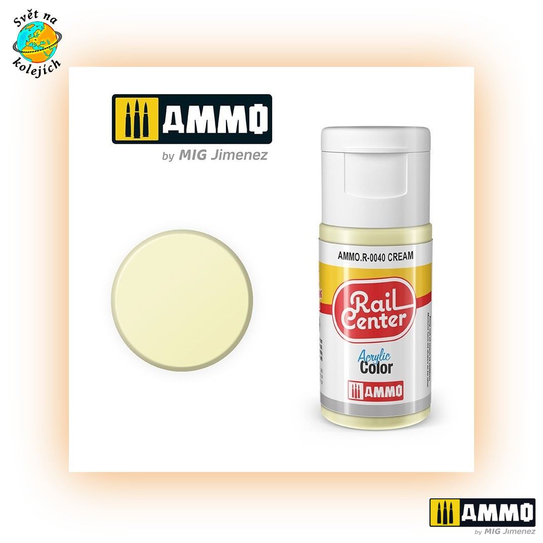 AMMO AMMO.R-0040 - RAIL CENTER, BARVA KRÉMOVÁ, 20ml