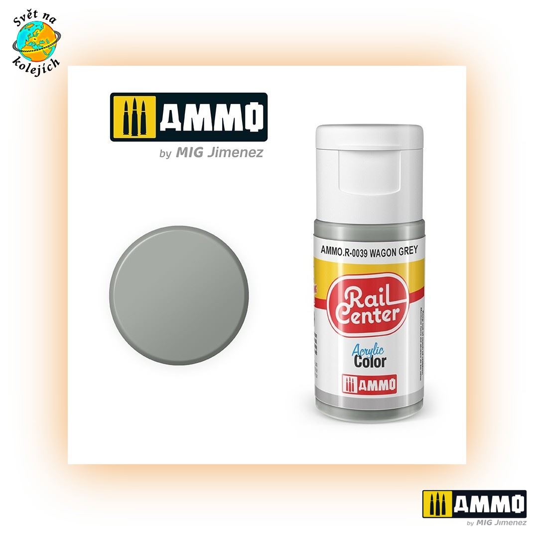 AMMO AMMO.R-0039 - RAIL CENTER, BARVA ŠEDÁ, 20ml