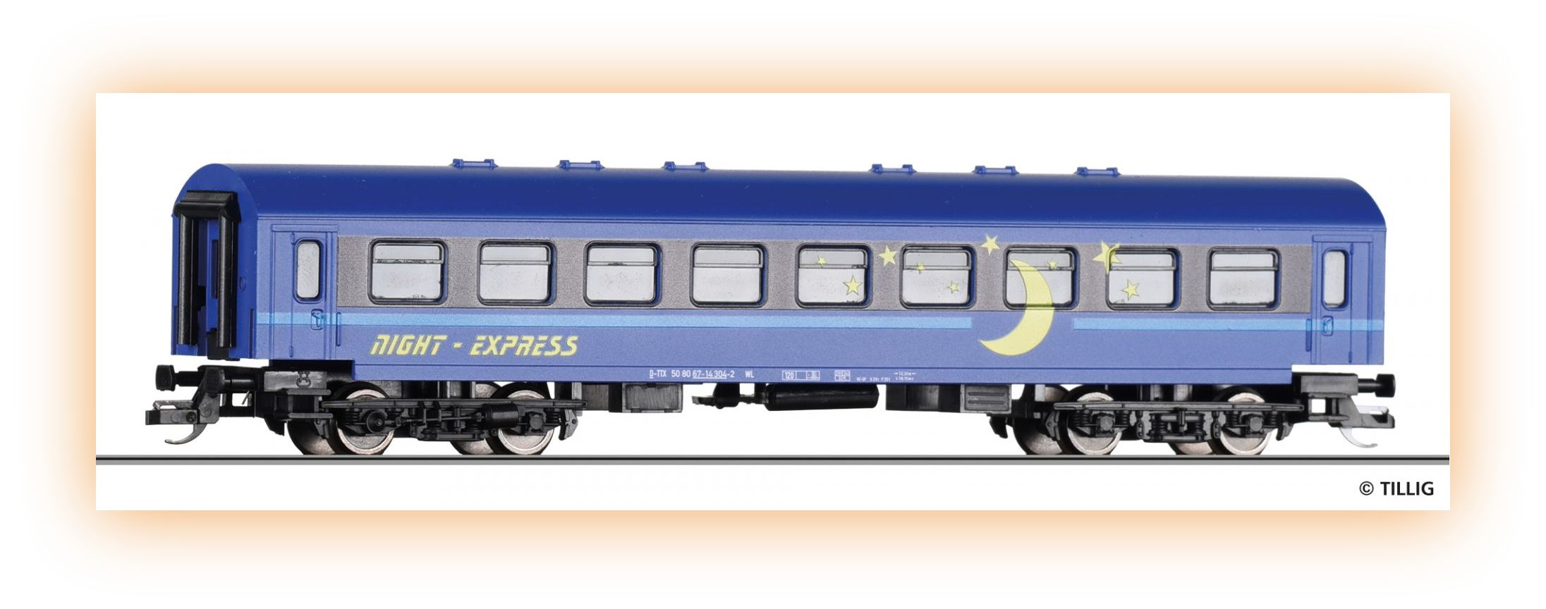 TILLIG 13192 TT - OSOBNÍ VŮZ START "TT-Express", "NOČNÍ EXPRES" 